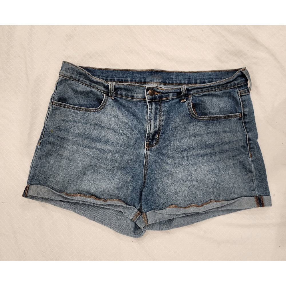 Old Navy denim stretch Denim shorts: Women's 16 medium wash, 3.5" Inseam